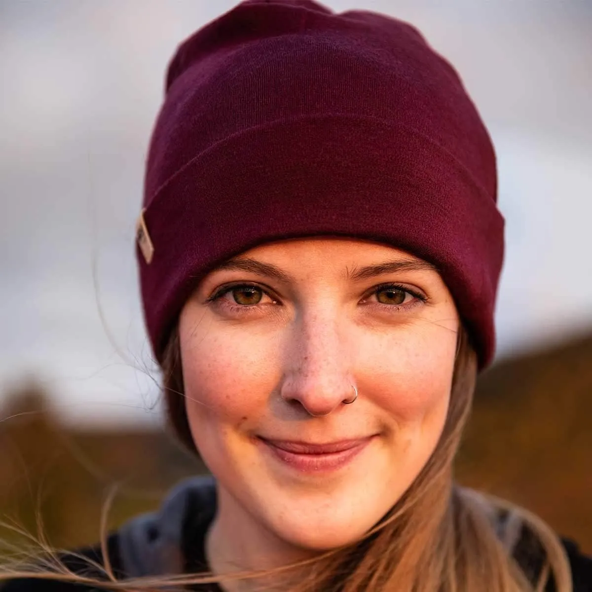100% Merino Wool Cuff Beanie - Mens & Womens Warm Winter Hat - Watch Cap - Toque