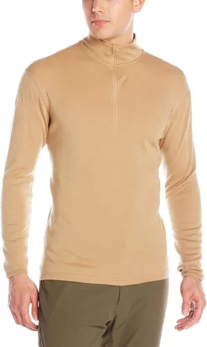 100% Merino Wool - Men’s Midweight Quarter Zip - Warm Pullover - Midlayer