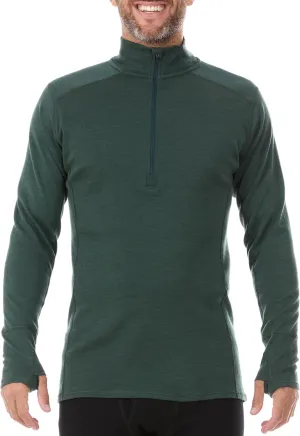 100% Merino Wool - Men’s Midweight Quarter Zip - Warm Pullover - Midlayer