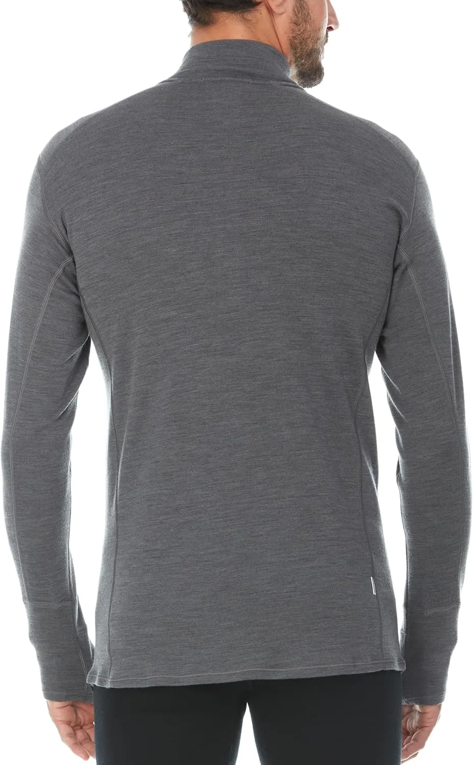 100% Merino Wool - Men’s Midweight Quarter Zip - Warm Pullover - Midlayer