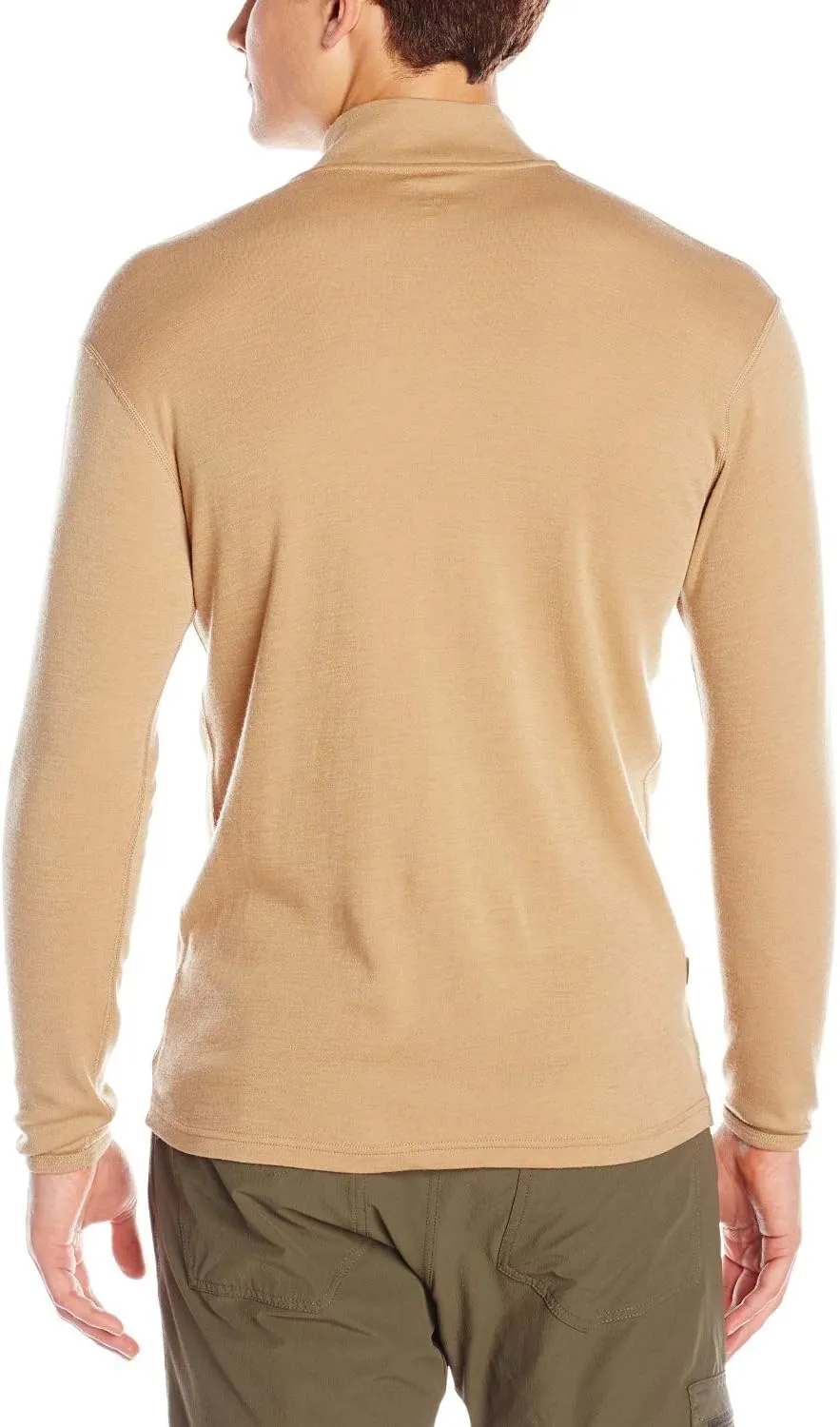 100% Merino Wool - Men’s Midweight Quarter Zip - Warm Pullover - Midlayer
