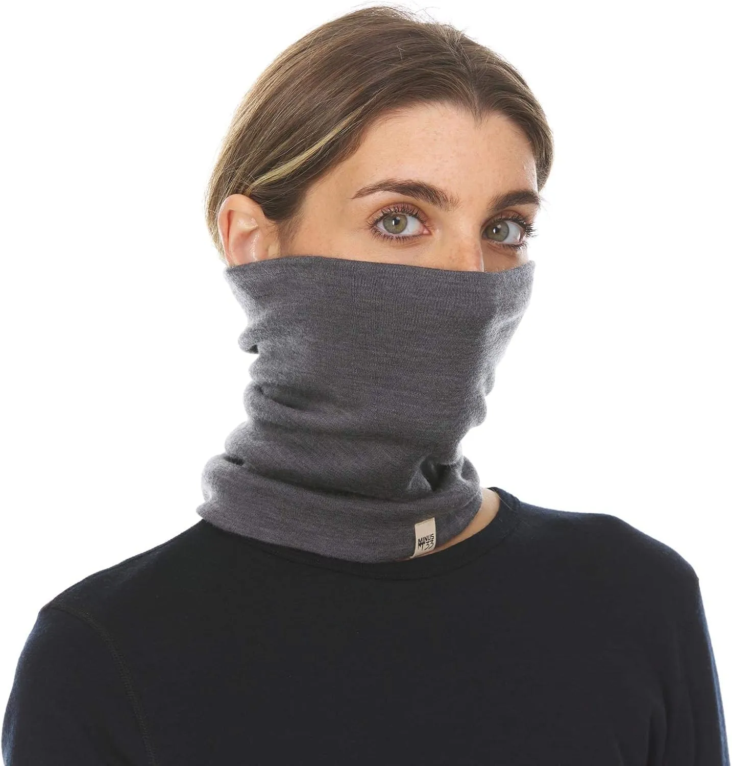 100% Merino Wool - Midweight Neck Gaiter - Skiing Neck Warmer - Winter Face Mask - Multipurpose Headwear