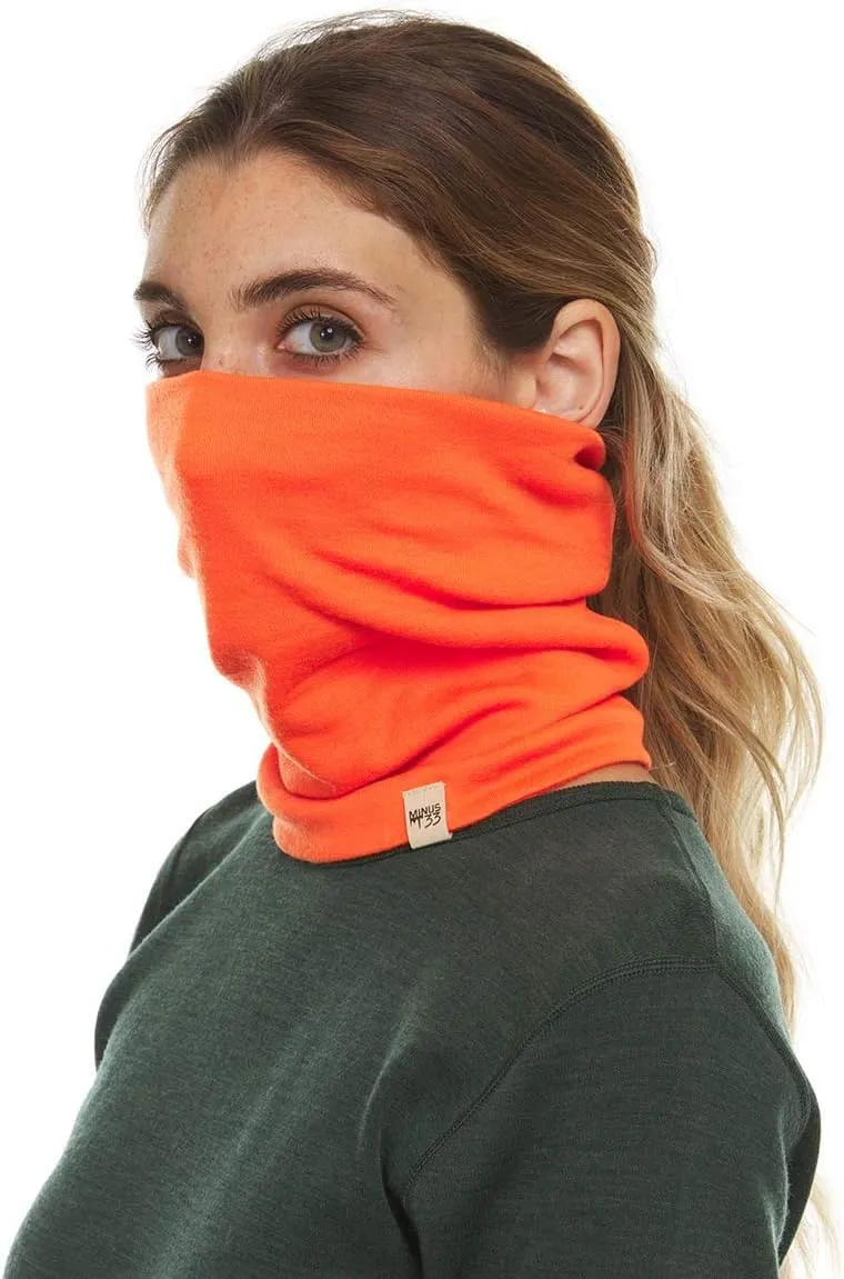 100% Merino Wool - Midweight Neck Gaiter - Skiing Neck Warmer - Winter Face Mask - Multipurpose Headwear