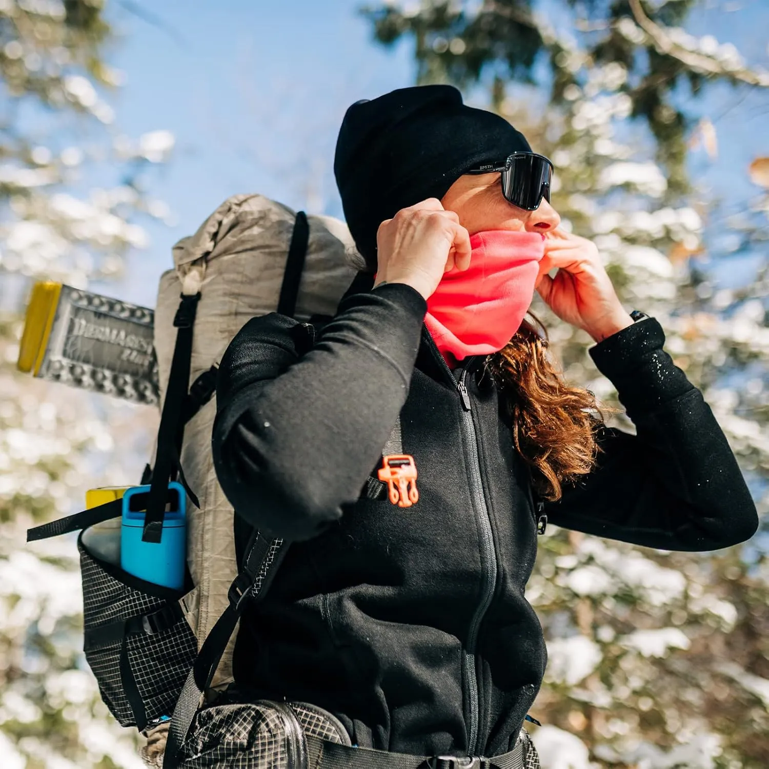 100% Merino Wool - Midweight Neck Gaiter - Skiing Neck Warmer - Winter Face Mask - Multipurpose Headwear