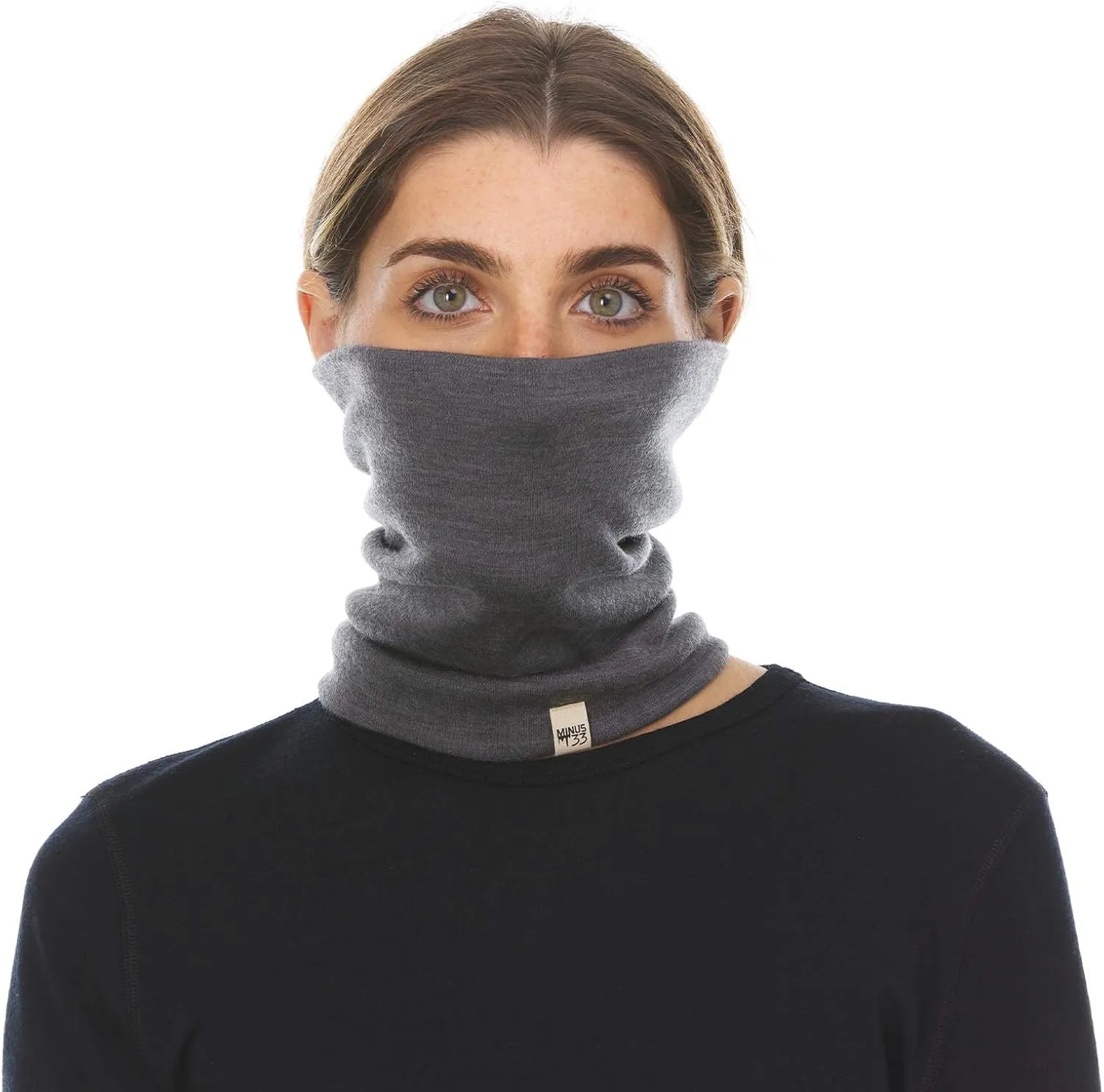 100% Merino Wool - Midweight Neck Gaiter - Skiing Neck Warmer - Winter Face Mask - Multipurpose Headwear