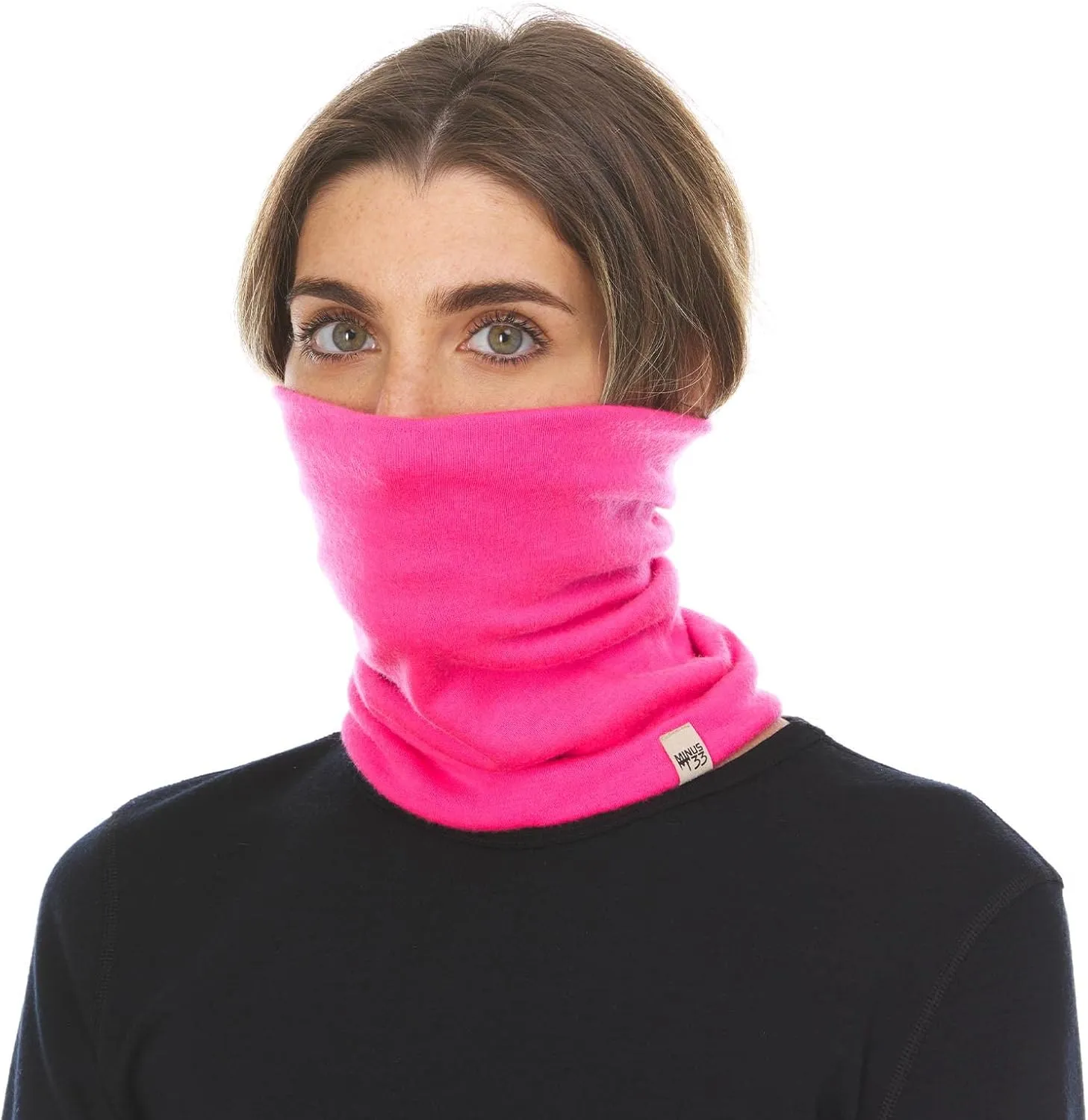 100% Merino Wool - Midweight Neck Gaiter - Skiing Neck Warmer - Winter Face Mask - Multipurpose Headwear