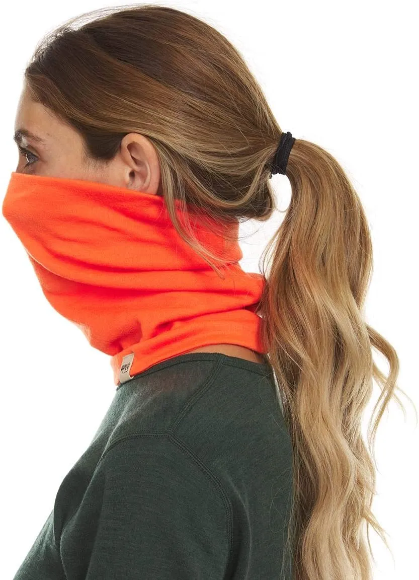 100% Merino Wool - Midweight Neck Gaiter - Skiing Neck Warmer - Winter Face Mask - Multipurpose Headwear