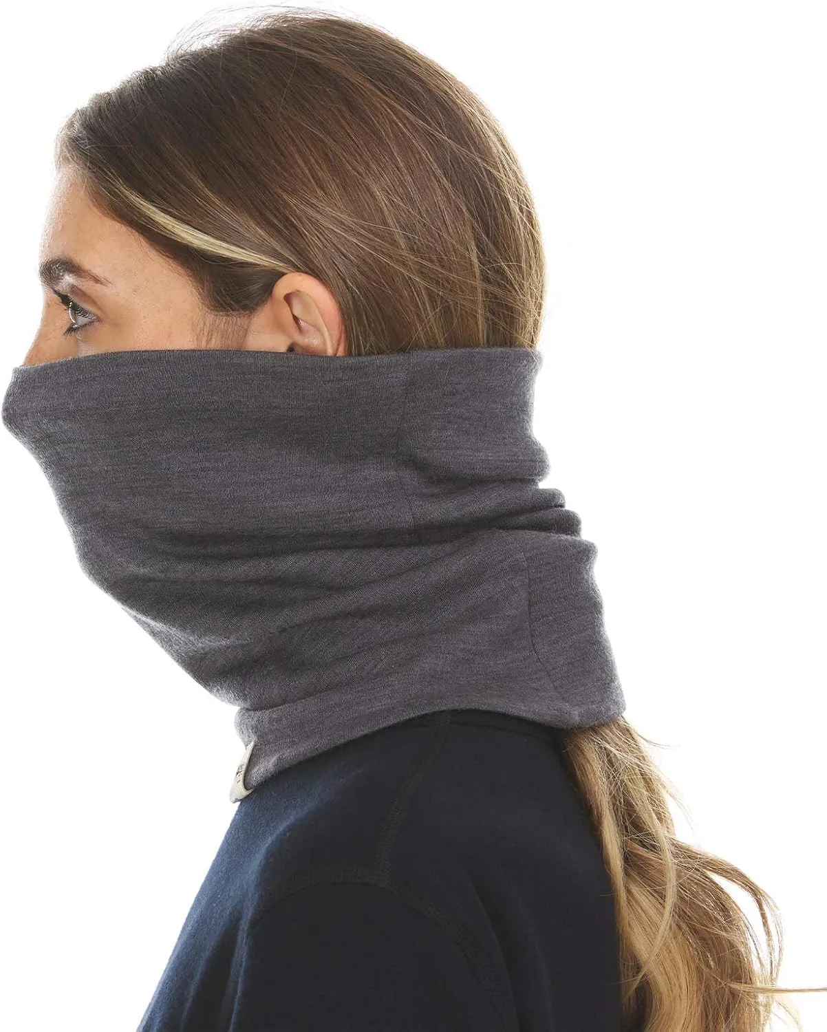 100% Merino Wool - Midweight Neck Gaiter - Skiing Neck Warmer - Winter Face Mask - Multipurpose Headwear