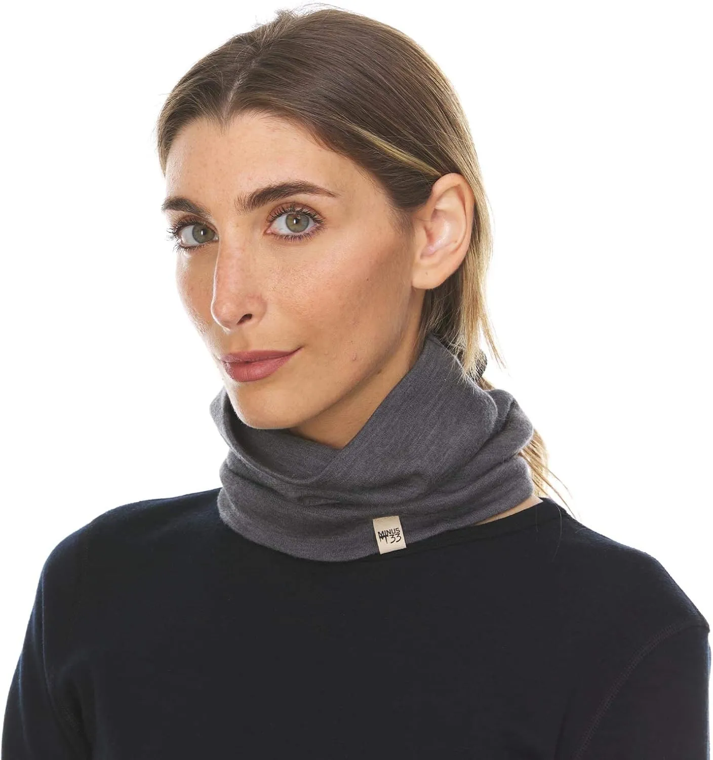 100% Merino Wool - Midweight Neck Gaiter - Skiing Neck Warmer - Winter Face Mask - Multipurpose Headwear