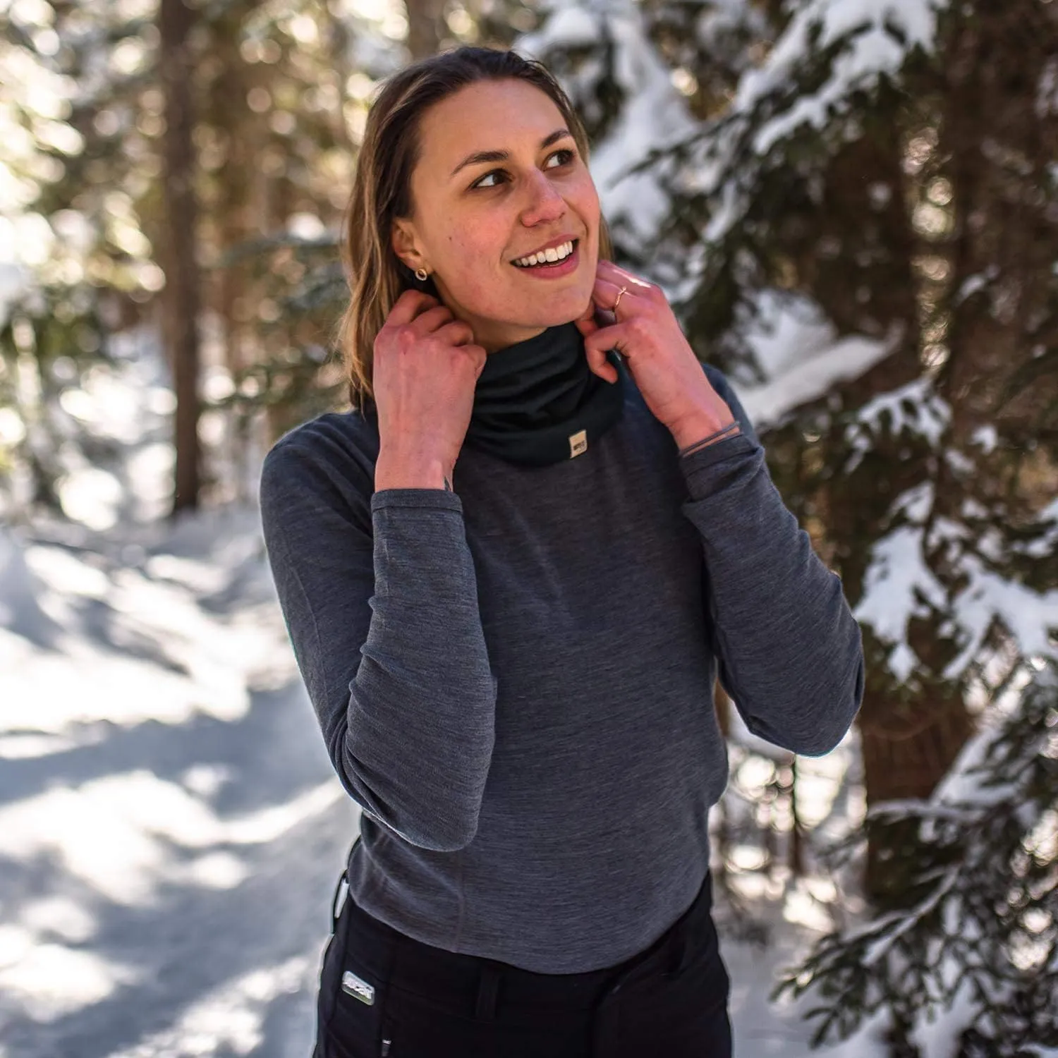 100% Merino Wool - Women's Midweight Base Layer - Long Sleeve Crew