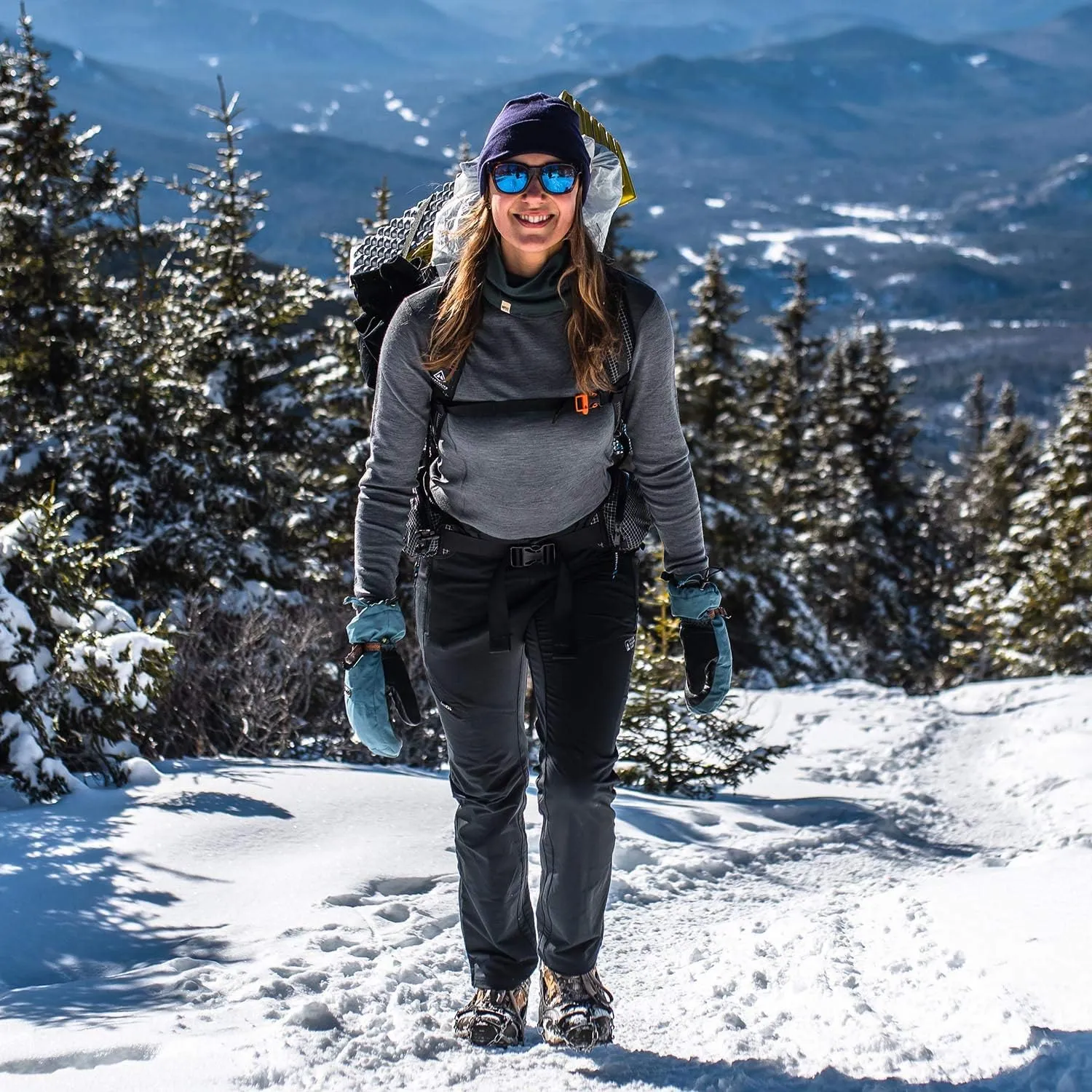 100% Merino Wool - Women's Midweight Base Layer - Long Sleeve Crew