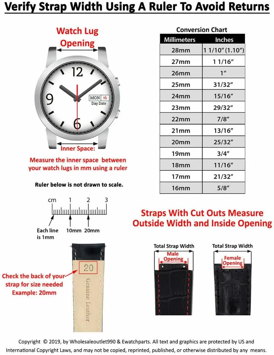 18-19-20-22-24MM Genuine Leather Watch Band Strap for BREITLING Watch