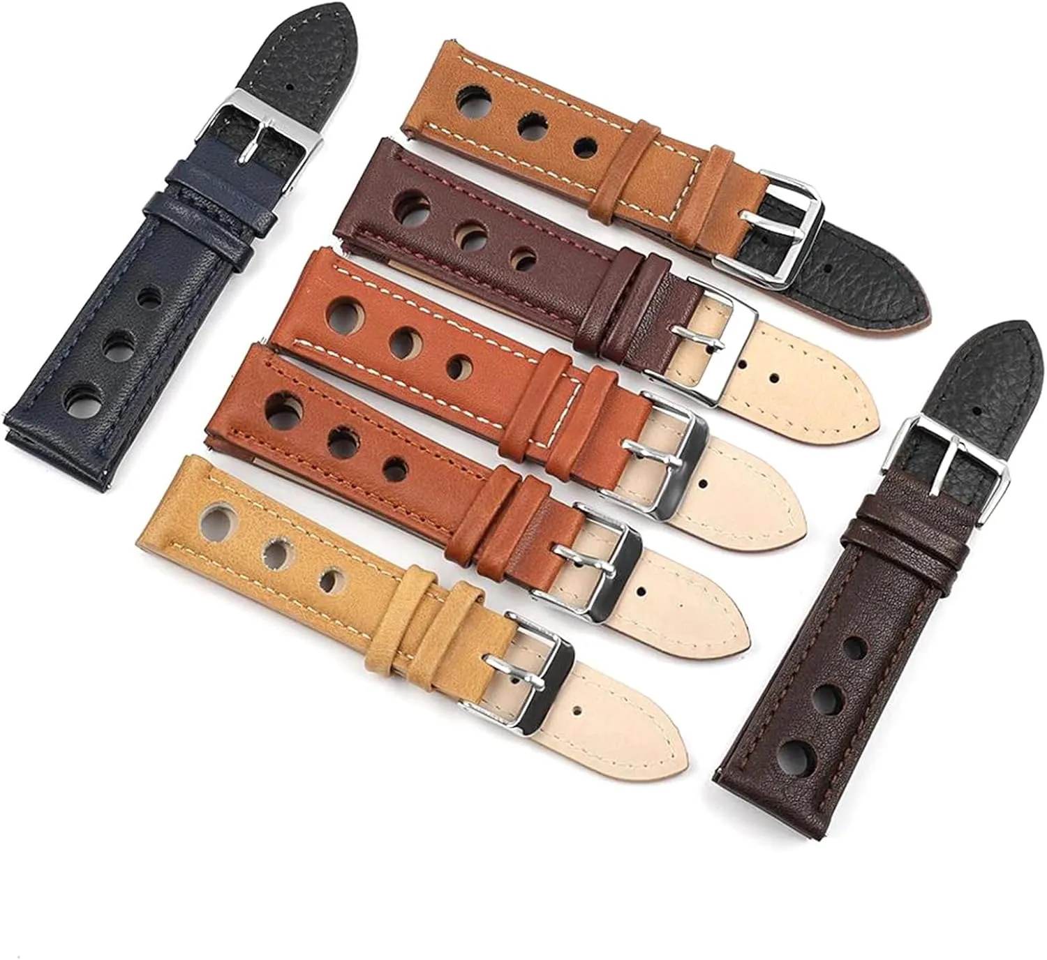 18/20/22/24mm Military Sport Style Wear-resistant Skin Friendly Canvas Watch Strap Black Ring Buckle Nylon Watchband Replacement