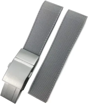 19mm 20mm 21mm Rubber Silicone Watch Strap Waterproof Watchband for Longines master Conquest HydroConquest L3 Black Accessories