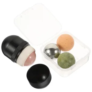 1set Jade Facial Roller Detachable Skin for Face Neck and Eyes Portable Beauty Tool for Skincare Routine Absorption Promotes Circulation for Daily Use