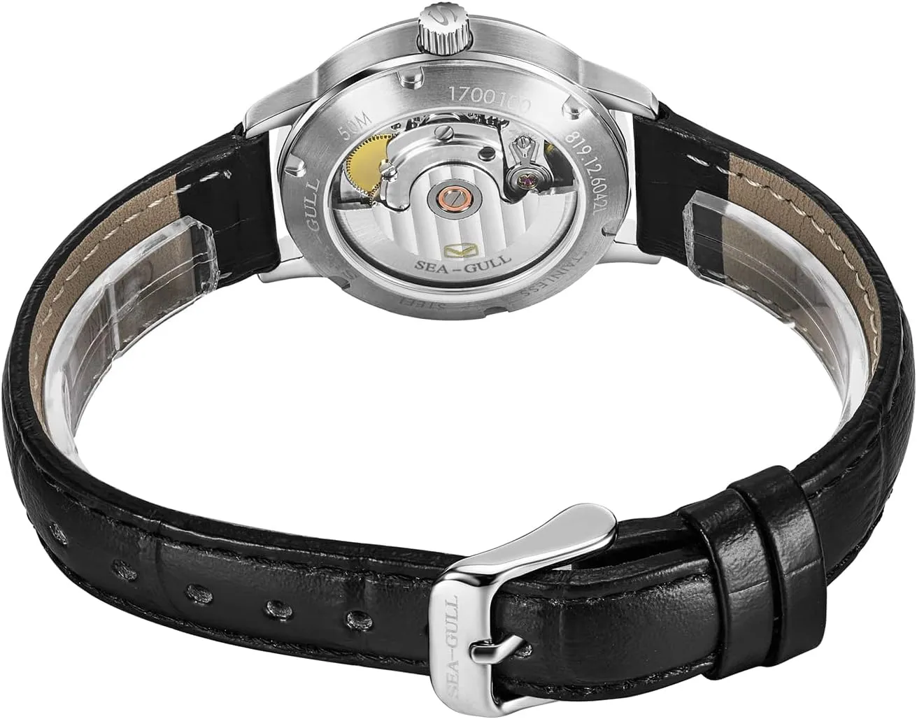 2022 Seagull Ladies Watch Casual Business Automatic Mechanical Watch Waterproof Leather Strap Buckle Female Watch