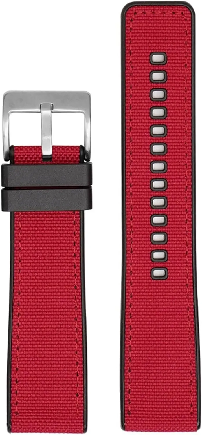 20mm 22mm 24mm Canvas Rubber Strap Quick Release Waterproof Watch Band for Men - Military Nylon Bracelet