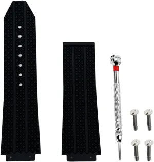 21mm 25mm Rubber Watch Band Replacement Strap Waterproof with Tool for Hublot Big Bang
