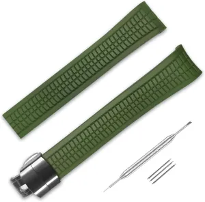 21mm Rubber Watch Band for Patek Philippe Aquanaut 5167A 5164A Silicone Watch Strap Replacement Accessories