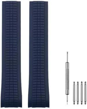 21mm Silicone Rubber Watch Band Strap Compatible with Patek Aquanaut Philippe -5164A 5167A