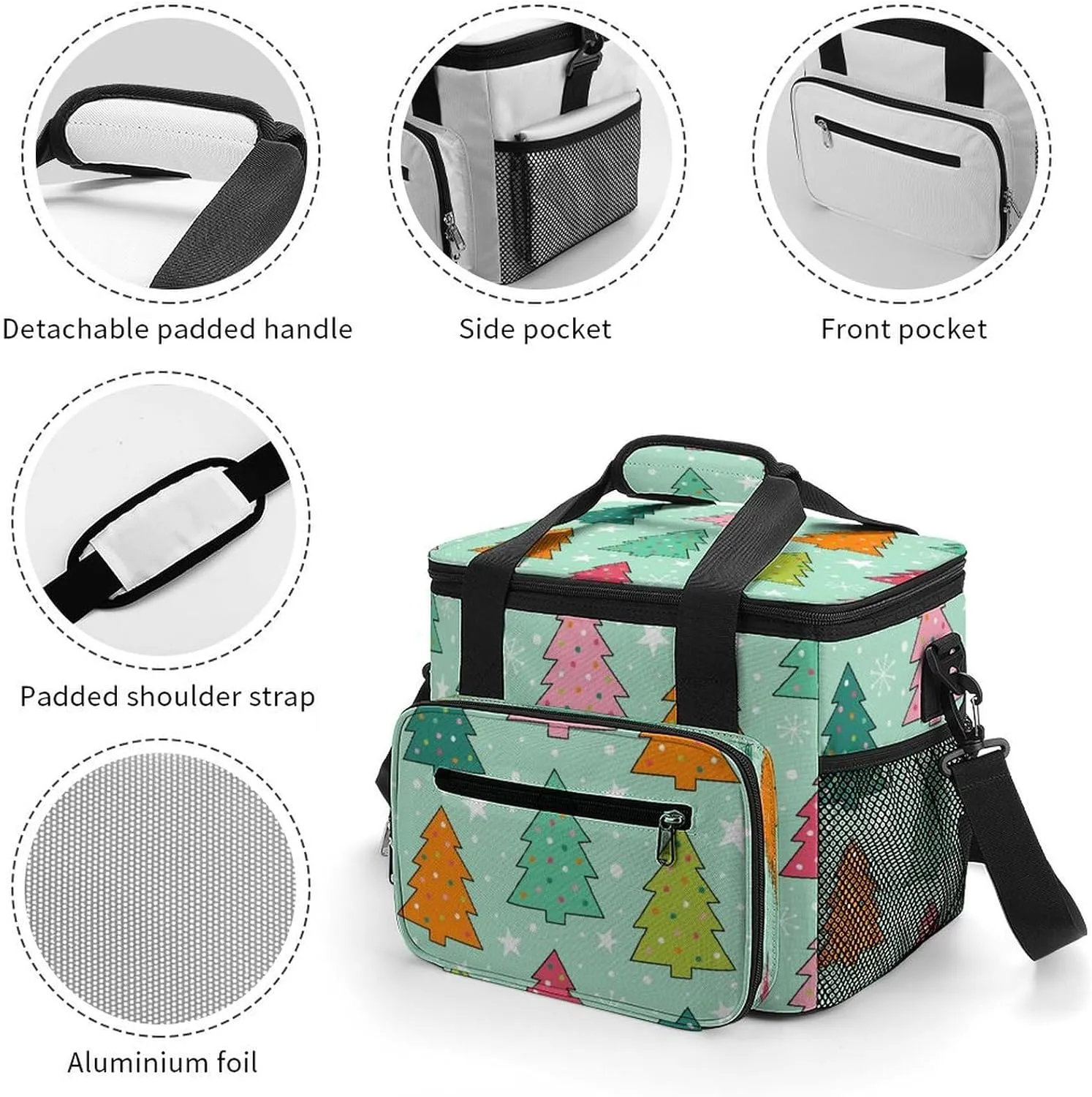 22.5L Waterproof Soft Cooler BagInsulated Lunch Box for Camping Fishing Beach Road Trips