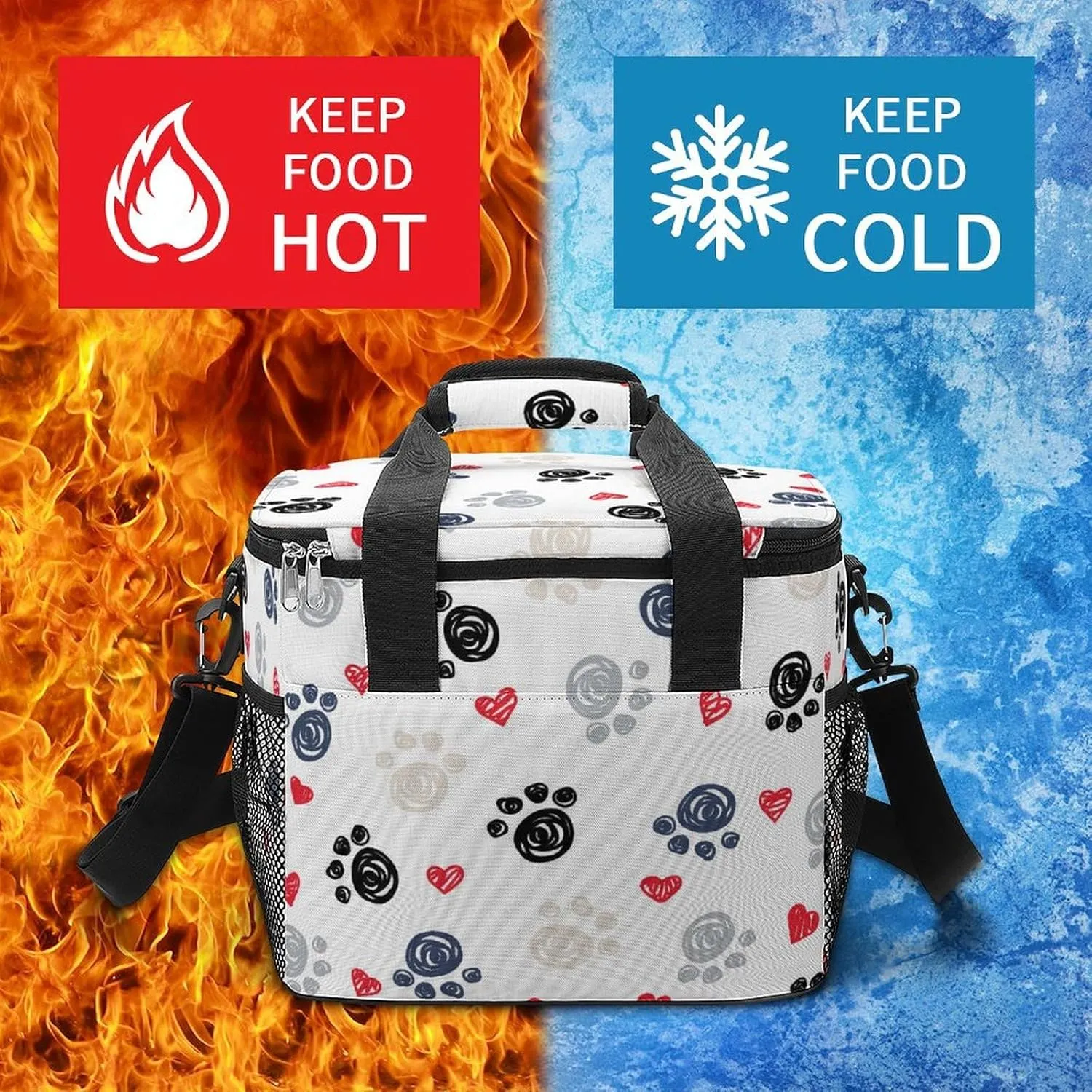 22.5L Waterproof Soft Cooler BagInsulated Lunch Box for Camping Fishing Beach Road Trips