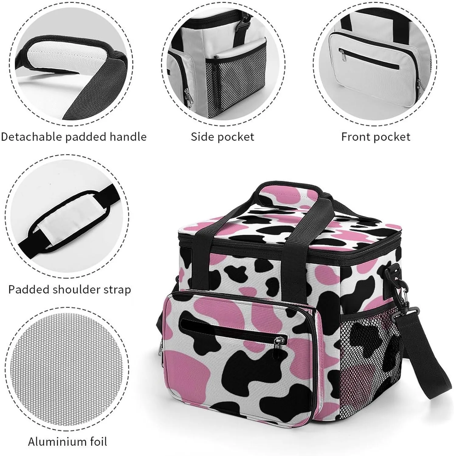 22.5L Waterproof Soft Cooler BagInsulated Lunch Box for Camping Fishing Beach Road Trips