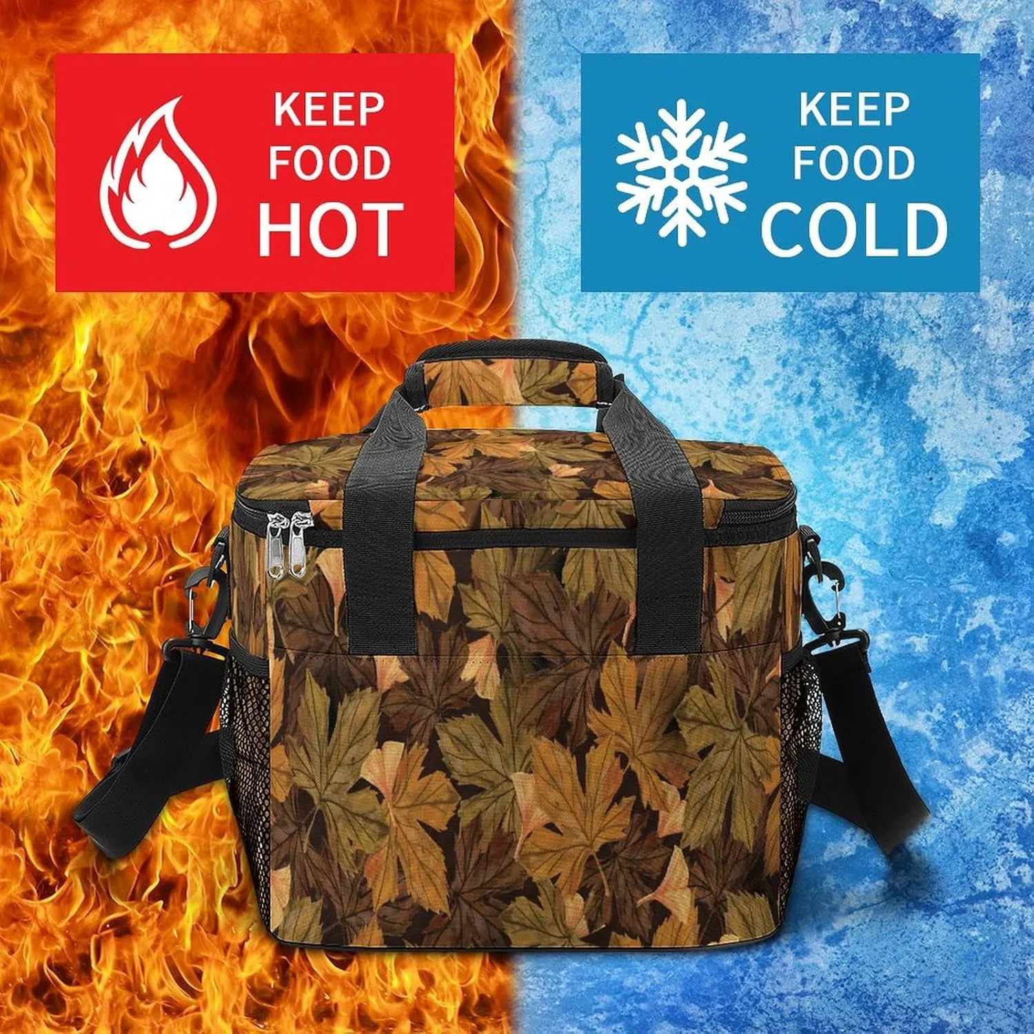 22.5L Waterproof Soft Cooler BagInsulated Lunch Box for Camping Fishing Beach Road Trips