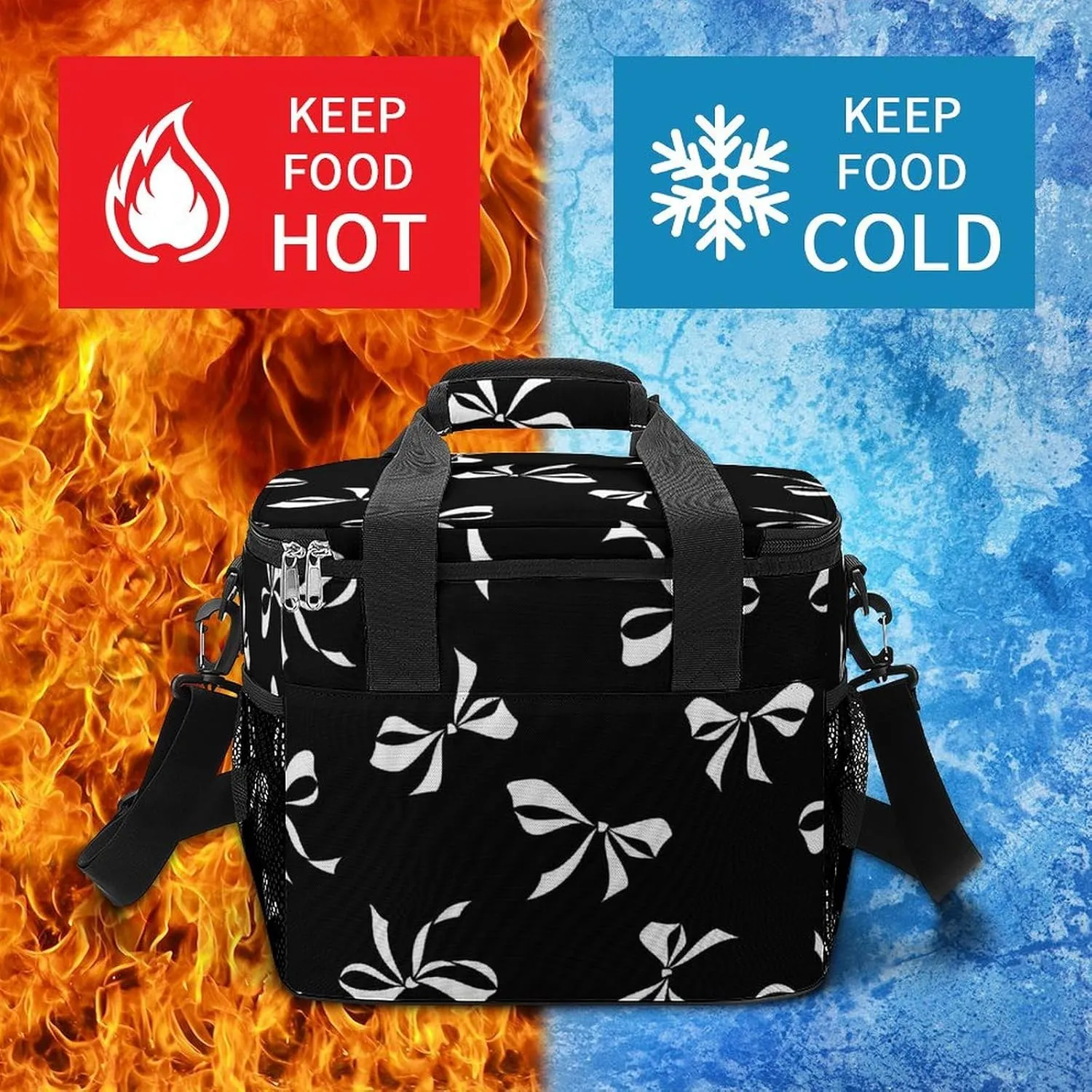 22.5L Waterproof Soft Cooler BagInsulated Lunch Box for Camping Fishing Beach Road Trips