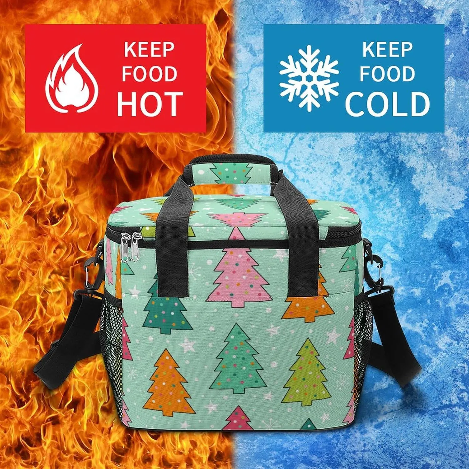 22.5L Waterproof Soft Cooler BagInsulated Lunch Box for Camping Fishing Beach Road Trips