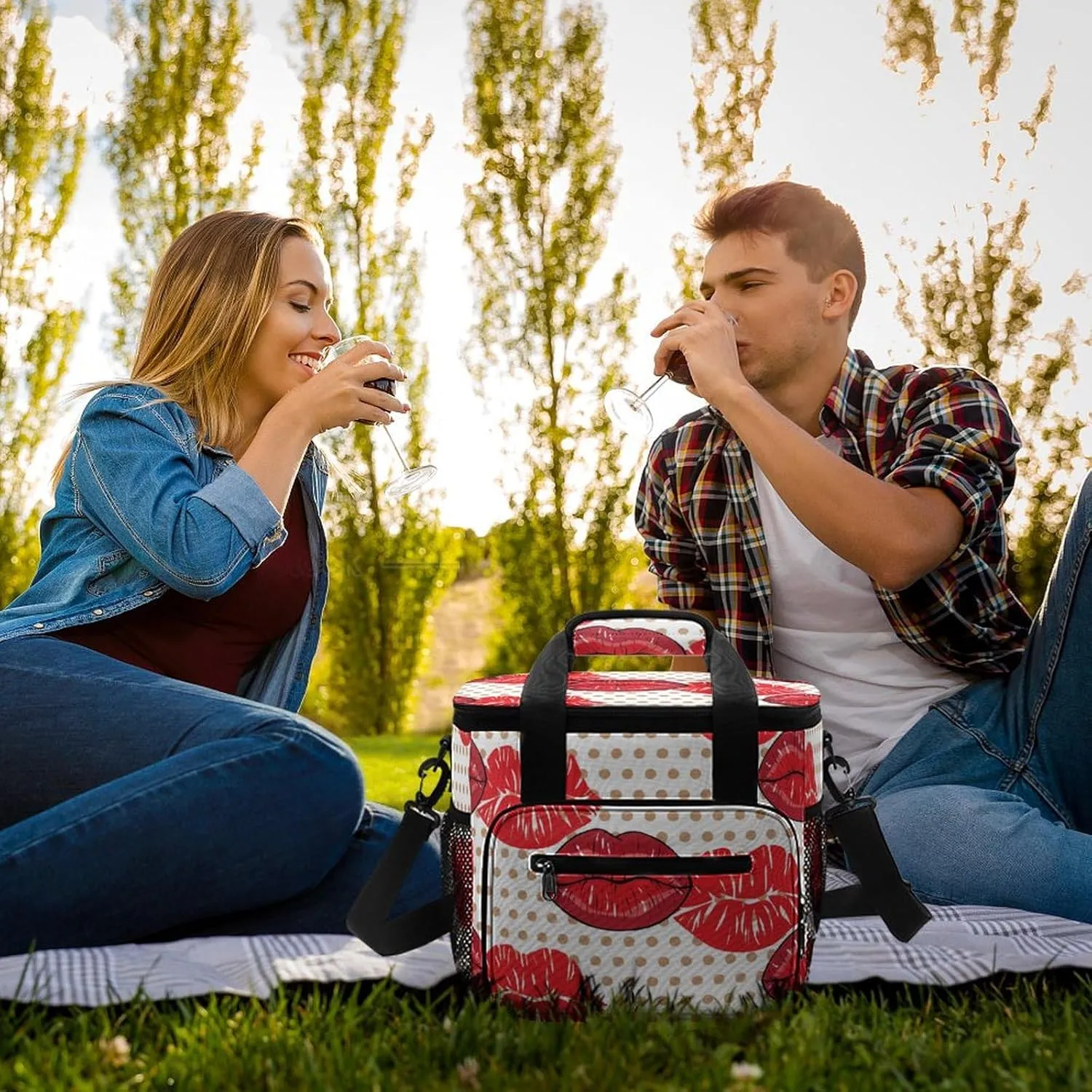 22.5L Waterproof Soft Cooler BagInsulated Lunch Box for Camping Fishing Beach Road Trips