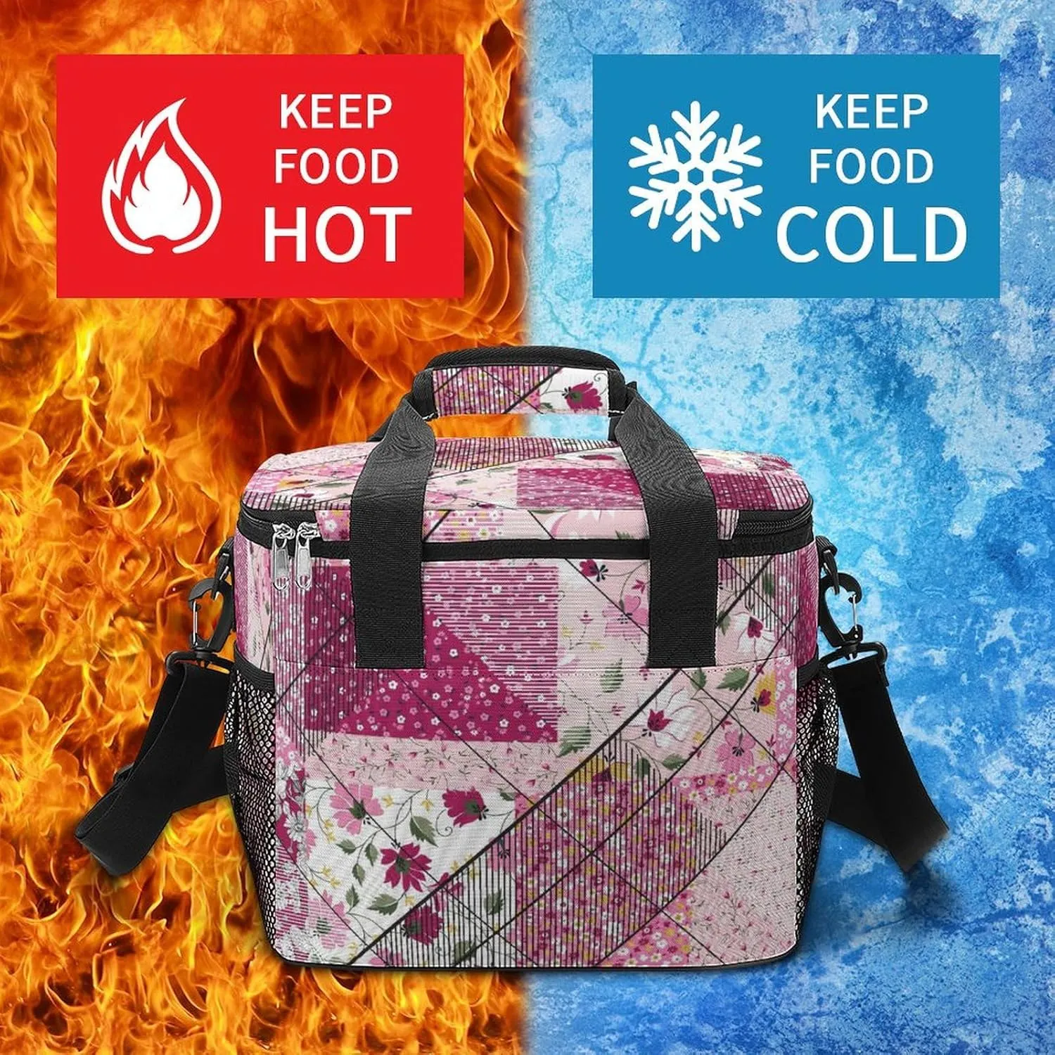 22.5L Waterproof Soft Cooler BagInsulated Lunch Box for Camping Fishing Beach Road Trips