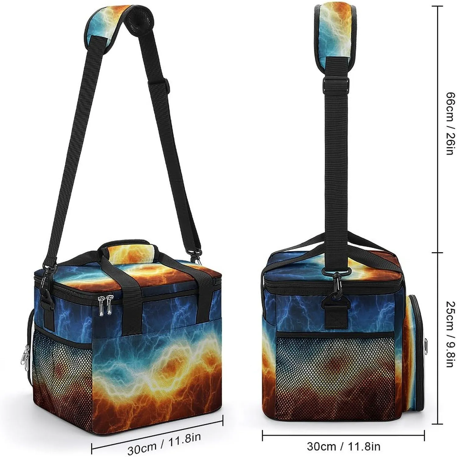 22.5L Waterproof Soft Cooler BagInsulated Lunch Box for Camping Fishing Beach Road Trips