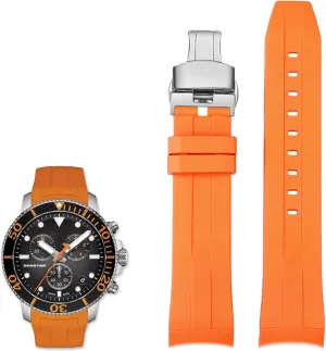 22mm Silicone Watch Bands For T120417 T120407 Quartz Dial Rubber Sport Men Watch Strap Watchband Waterproof