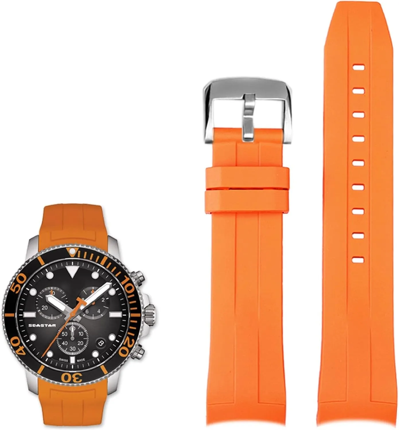 22mm Silicone Watch Bands For Tissot T120417 T120407 Quartz Dial Rubber Sport Men Watch Strap Watchband Waterproof