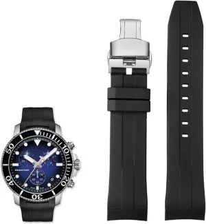 22mm Silicone Watch Bands For Tissot T120417 T120407 Quartz Dial Rubber Sport Men Watch Strap Watchband Waterproof
