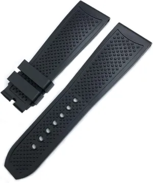 23.5mm Rubber Watchbands For CALIBRE DE CARTIER TANK SOLO SANTOS DE Waterproof Silicone Watch Strap