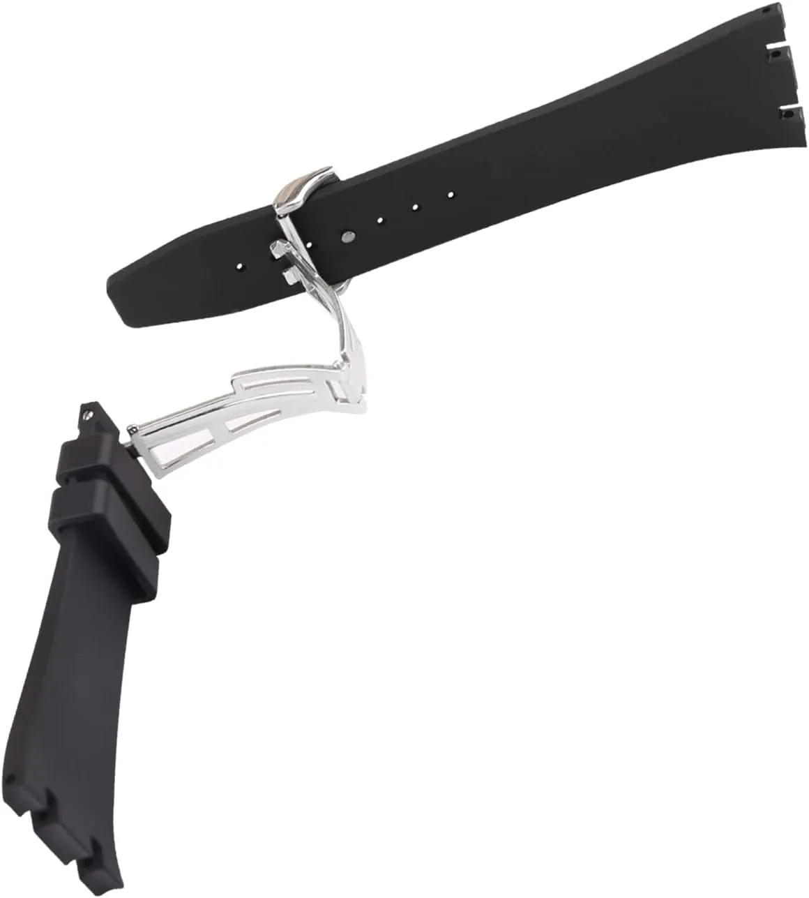 26mm Rubber Watch Band replacement for Audemars Piguet Royal Oak Offshore AP 15703 15710 15400 26470 26400 Silicone Strap Wirstband accessories for Men and Women