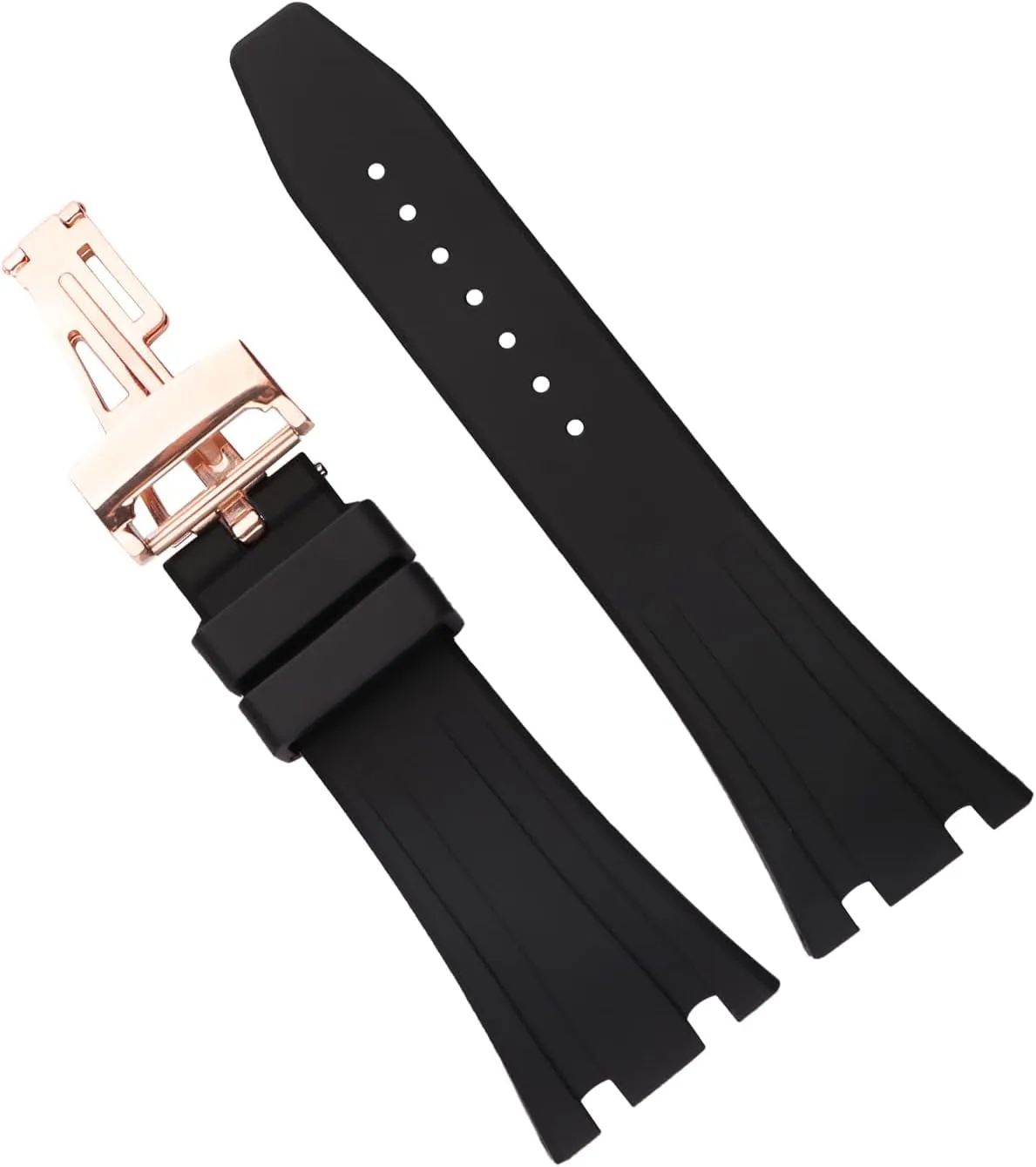 26mm Rubber Watch Band replacement for Audemars Piguet Royal Oak Offshore AP 15703 15710 15400 26470 26400 Silicone Strap Wirstband accessories for Men and Women