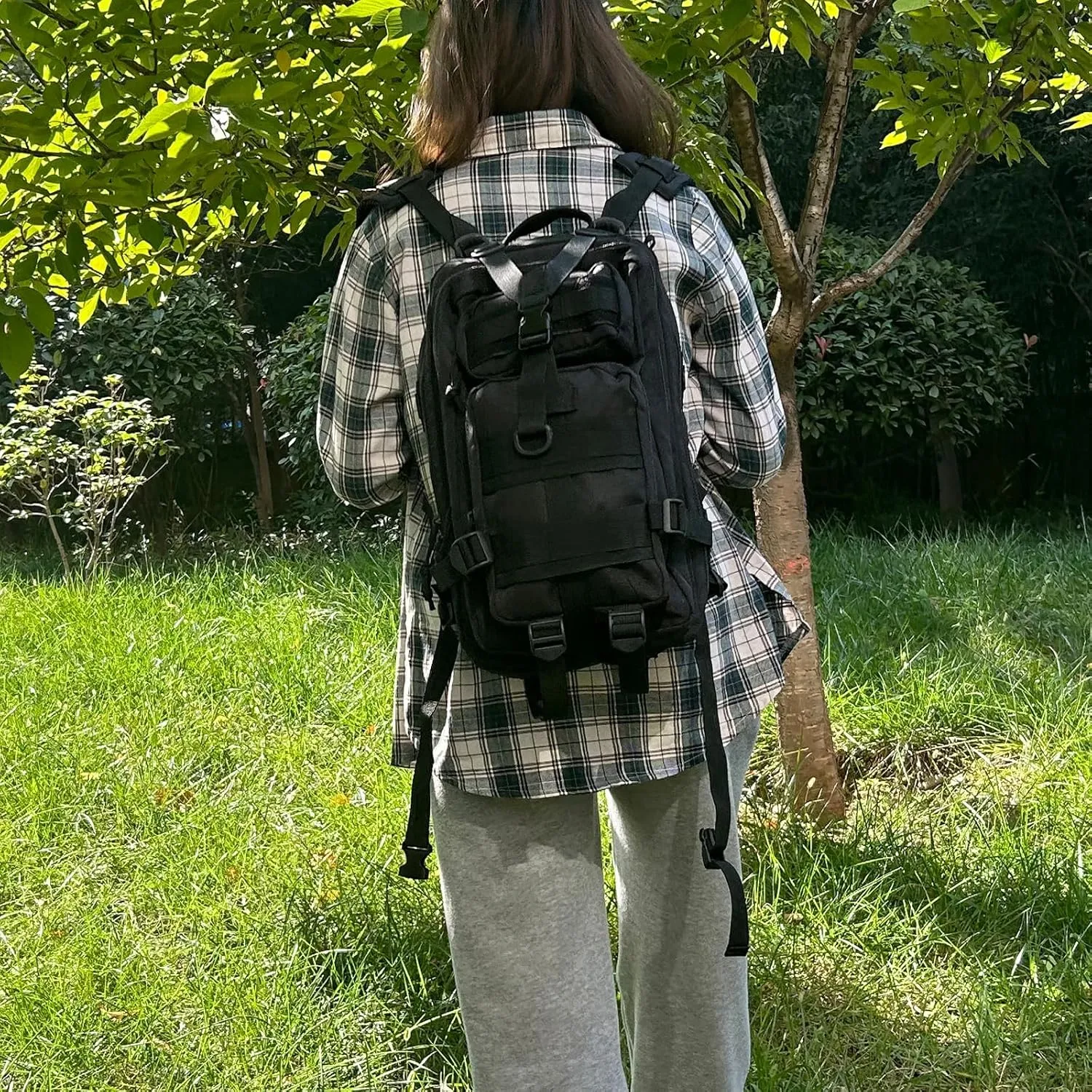 30L Waterproof Military Tactical Backpack Assault Bag Hiking Backpack MOLLE Outdoors Camping Trekking Rucksack - Green
