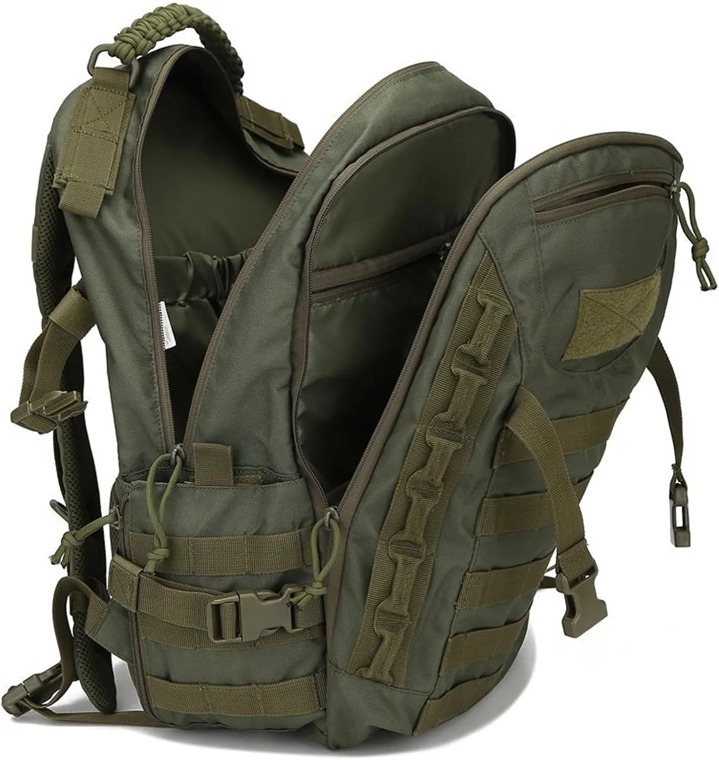 35L 1000D Nylon Camping Backpack Waterproof Trekking Fishing Hunting Bag Outdoor Tactical Molle Climbing Rucksack Bag (black)