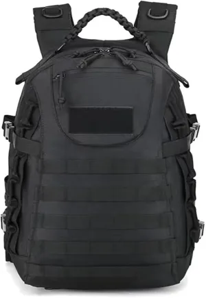 35L 1000D Nylon Camping Backpack Waterproof Trekking Fishing Hunting Bag Outdoor Tactical Molle Climbing Rucksack Bag (black)