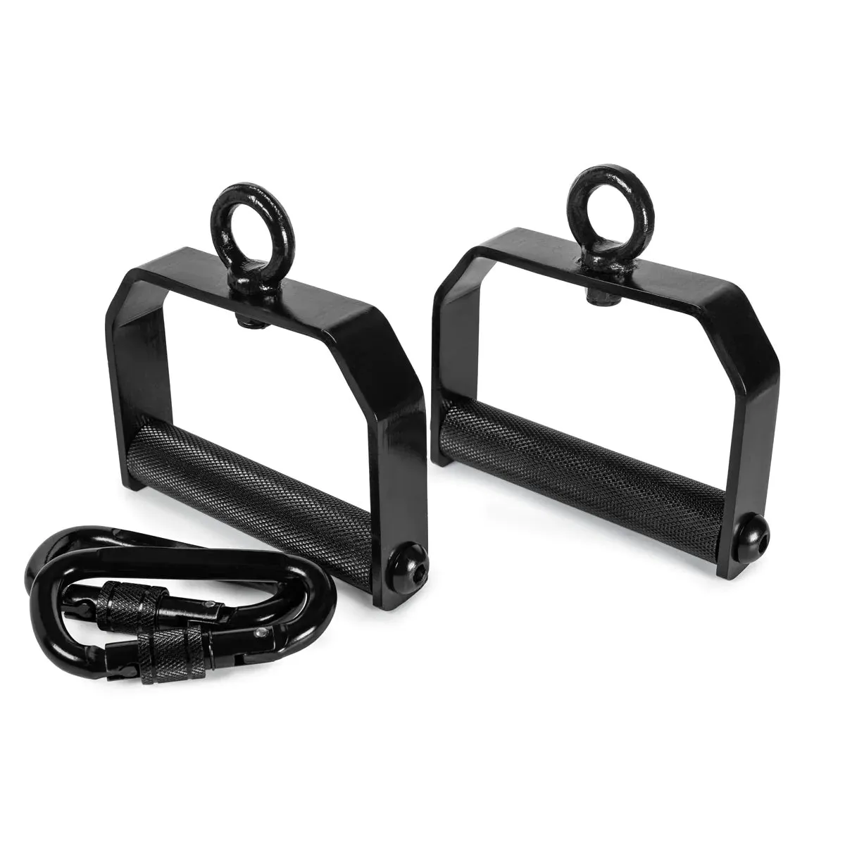 360° Rotating Handles - Knurled /w Heavy-Duty Carabiner