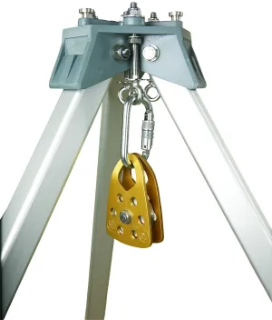 3M Protecta PRO AK020A1 Confined Space Pulley for Tripod, with Self Closing/Locking Carabiner, Fits Up to 1/2-Inch Lifelines, Gold