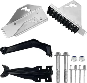 4 PCS Anti-Skid Shoe Kit for 26-2 Werner Extension Ladder Feet, Aluminium Extension Ladder Shoes Replacement Ladder Feet for D1200 D1300 D1700 D1800 Series, Extension Ladders Support Accessories