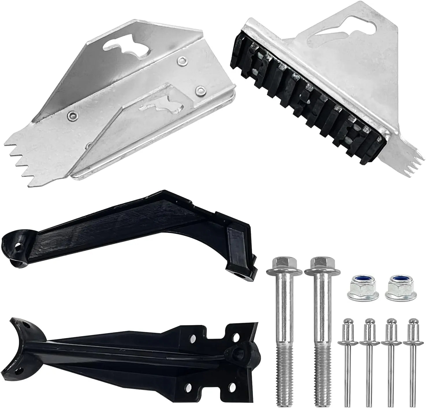 4 PCS Anti-Skid Shoe Kit for 26-2 Werner Extension Ladder Feet, Aluminium Extension Ladder Shoes Replacement Ladder Feet for D1200 D1300 D1700 D1800 Series, Extension Ladders Support Accessories