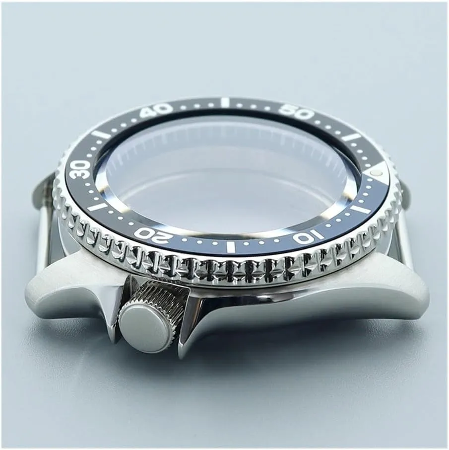 42.5mm Watch Case Sapphire Glass blue chapter Ring 3.8 o'clock For Seiko NH35 NH36 NH34NH38 4R36 Movement 28.5mmDial Watch case