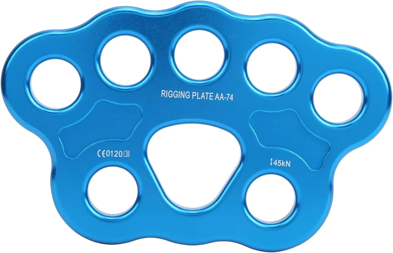 45KN Aluminum Anchor Plate, 8 Hole Rigging Split Divide Climbing Anchor Connector for Hammock Aerial Silk Descender Outdoor Rock Climbing
