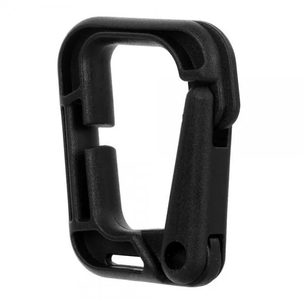 5pcs Outdoor High-Strength Nylon Carabiner for Molle Backpack Black