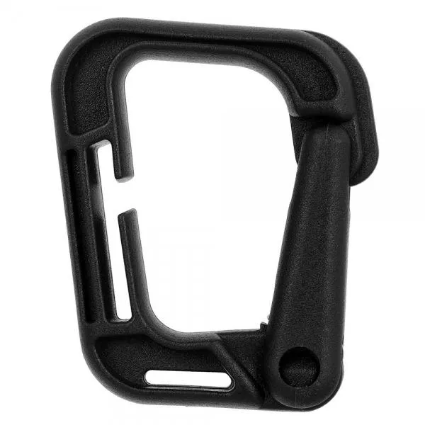 5pcs Outdoor High-Strength Nylon Carabiner for Molle Backpack Black